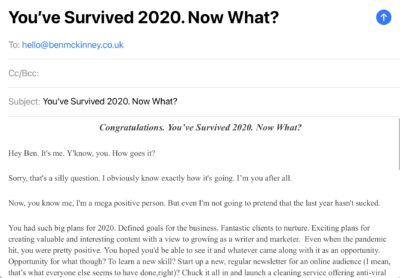 You've survived 2020. Now what?